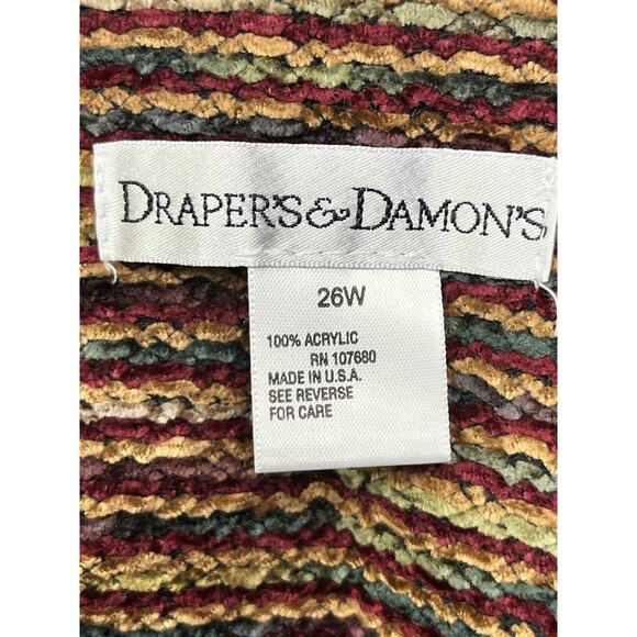 Drapers & Damons Jacket Womens plus size 26W Button front Cropped Sleeves - Picture 4 of 6